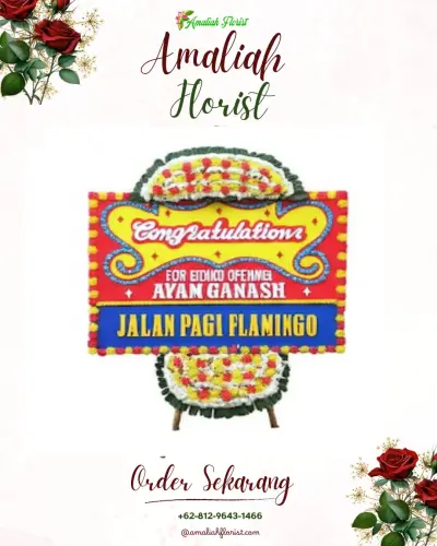 Bunga Papan Congratulation di Banjarnegoro